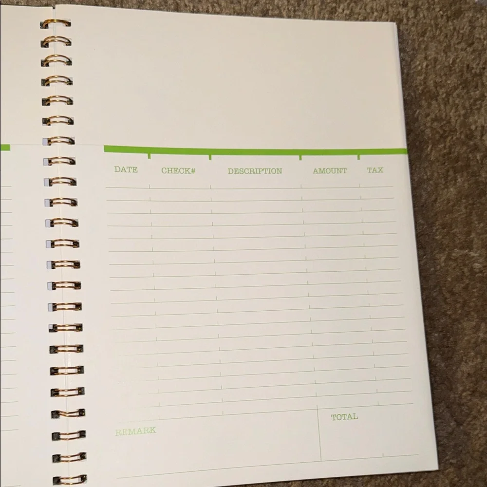 Floral Bill Paying Organizer